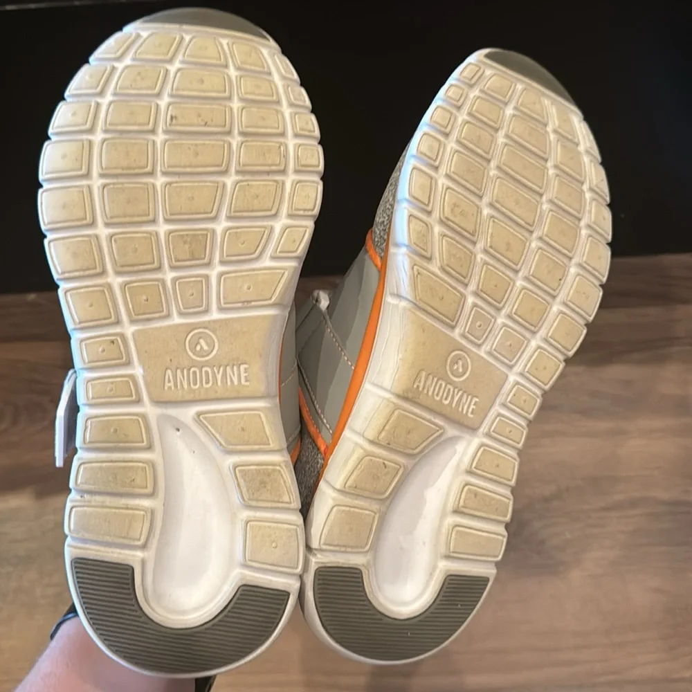 Anodyne No. 45 Sport Jogger Diabetic Shoes Women's Size 8.5M Orange/Gray - Picture 5 of 5